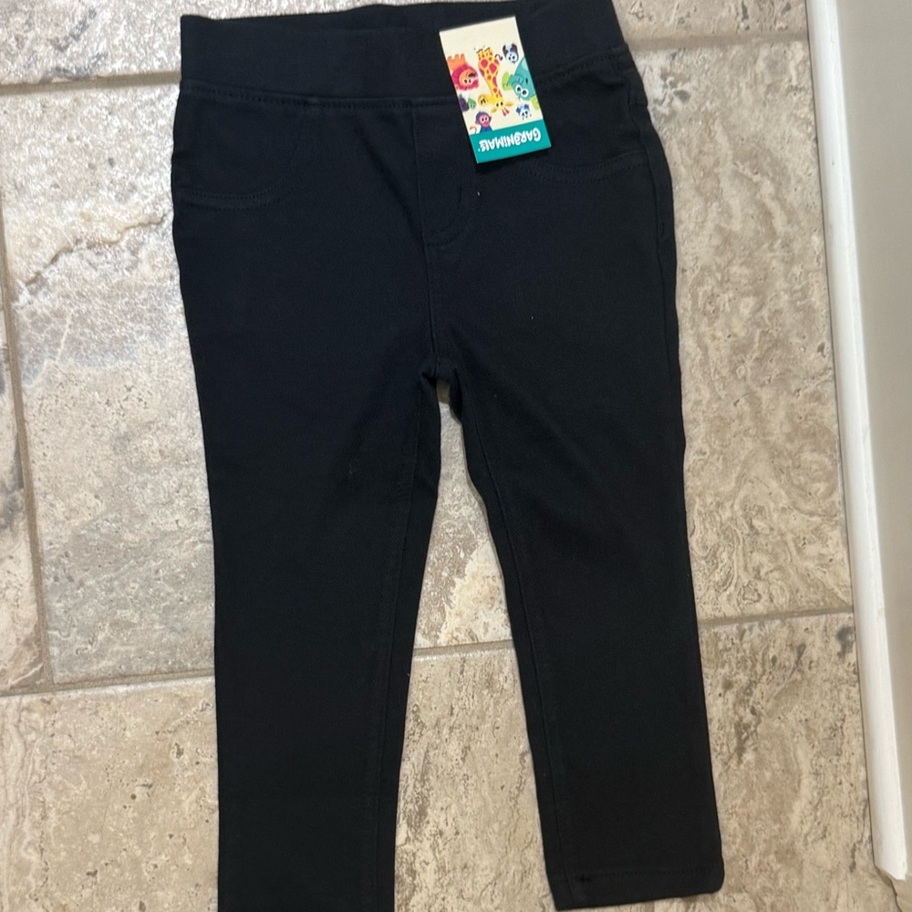 NWT Size 2T Garanimals Black Kids Bottoms